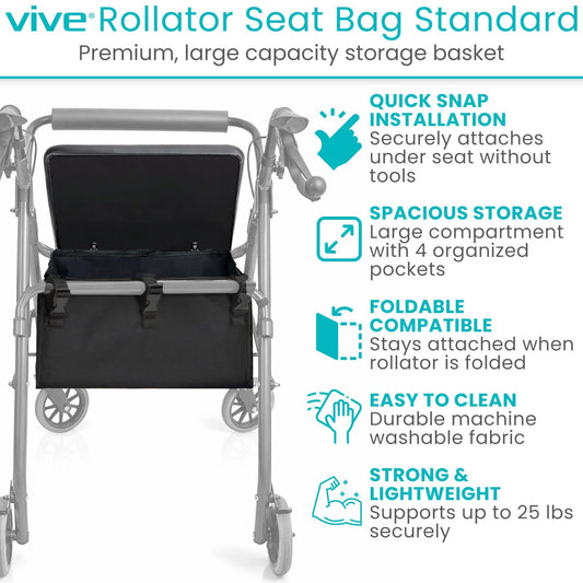 Rollator Seat Bag