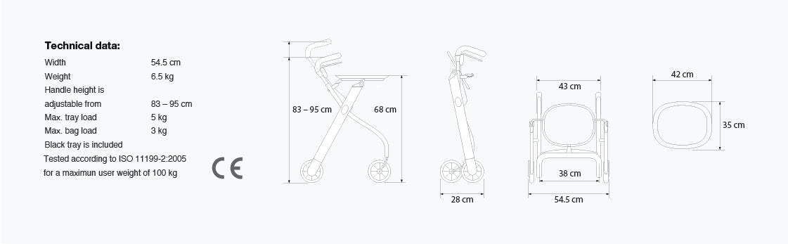 Trust Care Let's Go Indoor Rollator