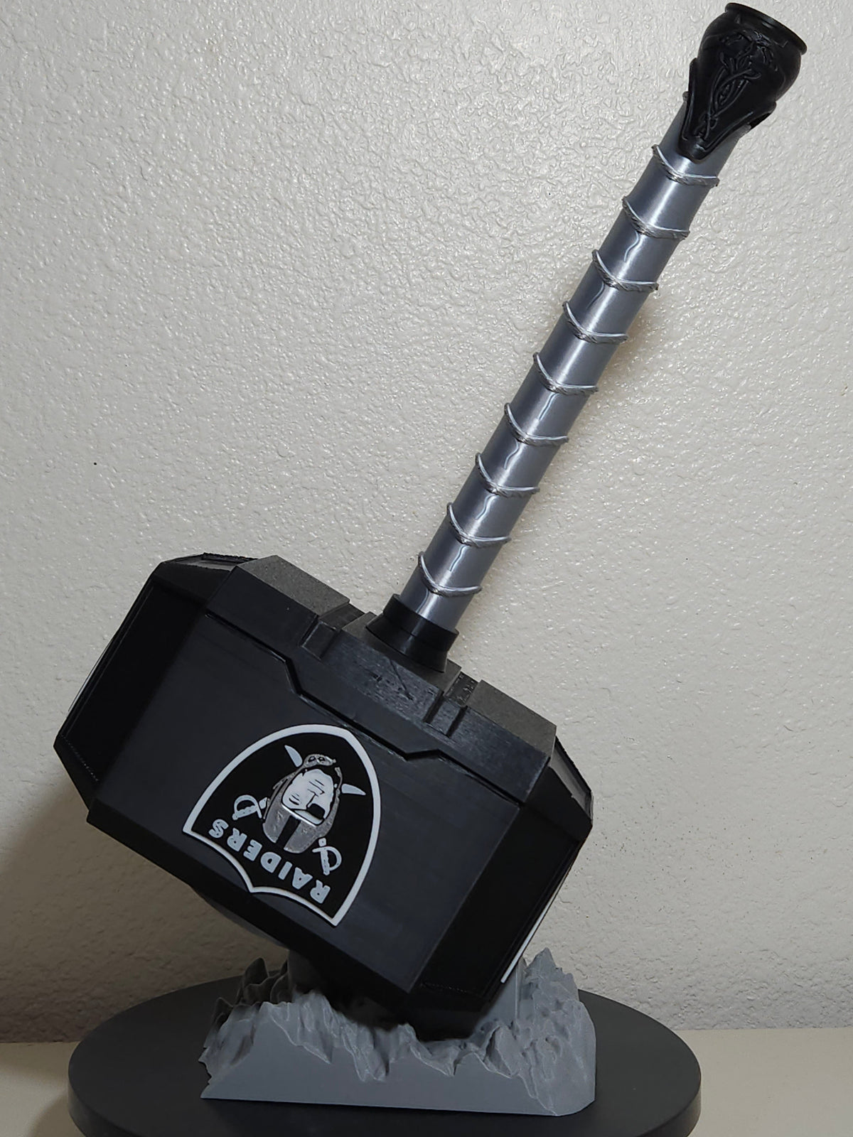 Custom 3D Printed Sports Thor Hammer - Team Logo Edition