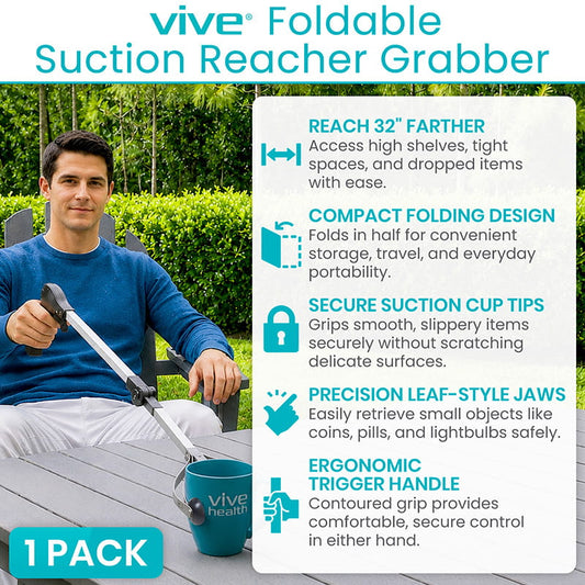 Folding Suction Cup Reacher