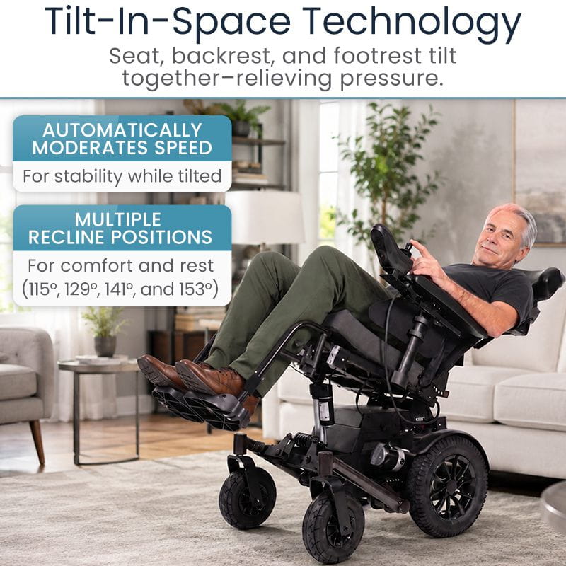 FloTilt Power Wheelchair | 4 Position Tilt