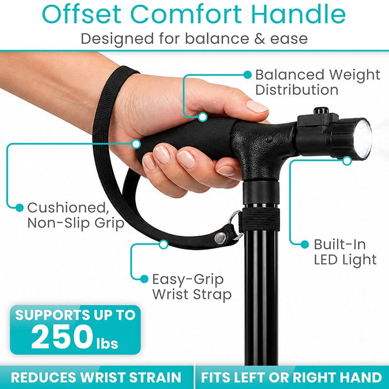 LED Folding Cane