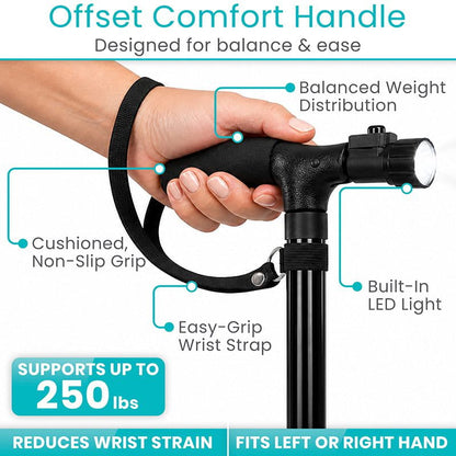 LED Folding Cane