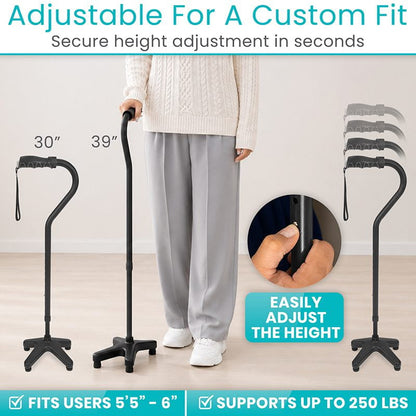 Folding Offset Swivel Cane