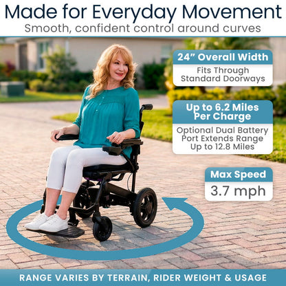 Carbon Crossover Power Wheelchair