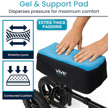 Foam Knee Walker Pad with Comfort Gel