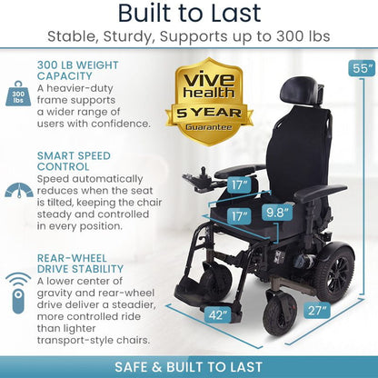 FloTilt Power Wheelchair | 4 Position Tilt