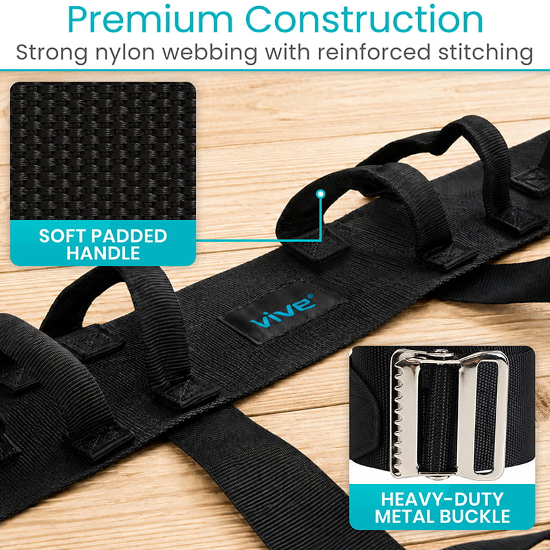 Heavy Duty Transfer Belt With Leg Straps