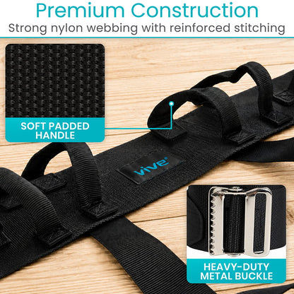 Heavy Duty Transfer Belt With Leg Straps