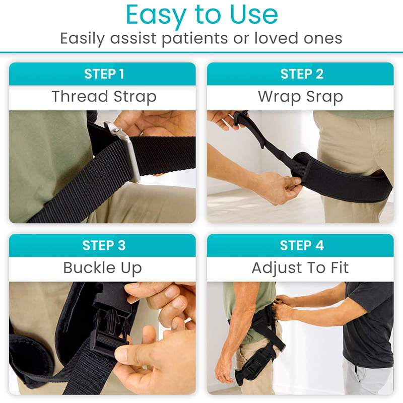 Heavy Duty Transfer Belt With Leg Straps