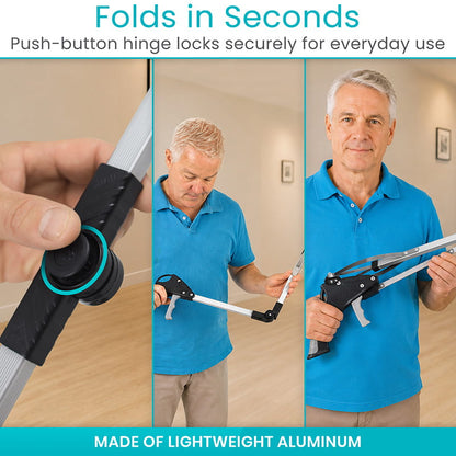 Folding Suction Cup Reacher