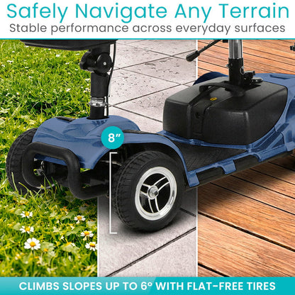 4 Wheel Mobility Scooter - Electric Powered with Seat for Seniors