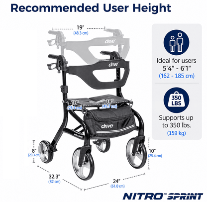 Drive Medical Nitro Sprint Rollator