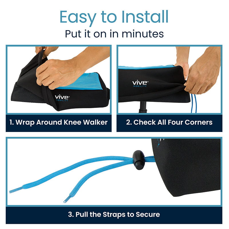 Foam Knee Walker Pad with Comfort Gel