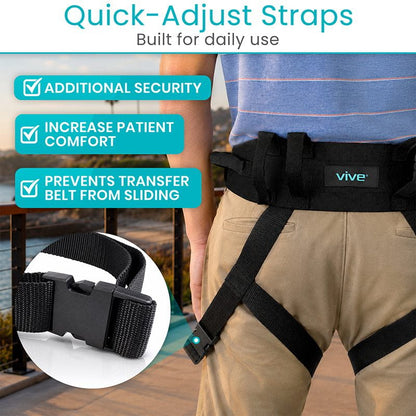 Transfer Belt with Leg Straps