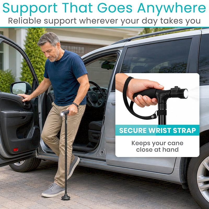 LED Folding Cane