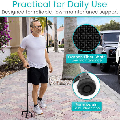 Carbon Fiber Quad Cane