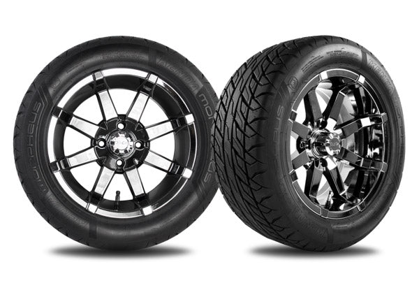 14" Black Chrome Aerion Wheel with 215/50R14 Morpheus Tire
