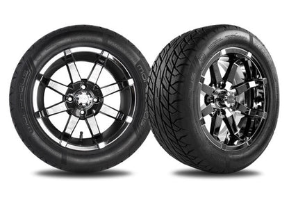 14" Black Chrome Aerion Wheel with 215/50R14 Morpheus Tire