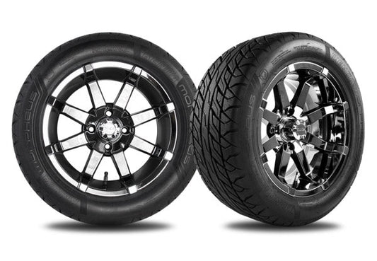 14" Black Chrome Aerion Wheel with 215/50R14 Morpheus Tire
