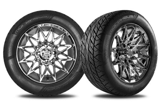 14" Bright Chrome Athena Wheel with 215/50R14 Morpheus Tire