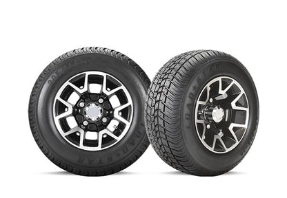 10" Gloss Black Atlas Wheel with 205/55-10 Loadstar Tire