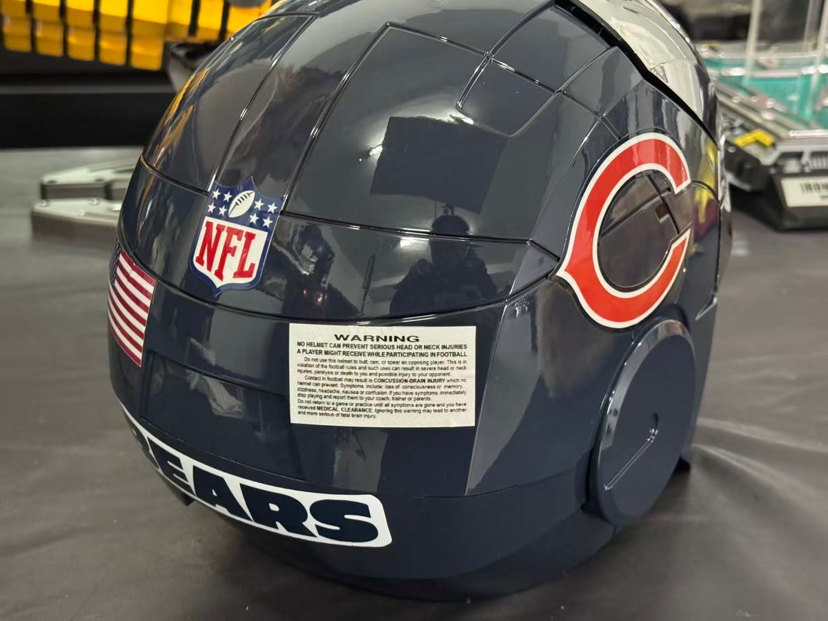 The Voice Activated Iron Man MK5 Helmet Painted in NFL Teams' Colorways