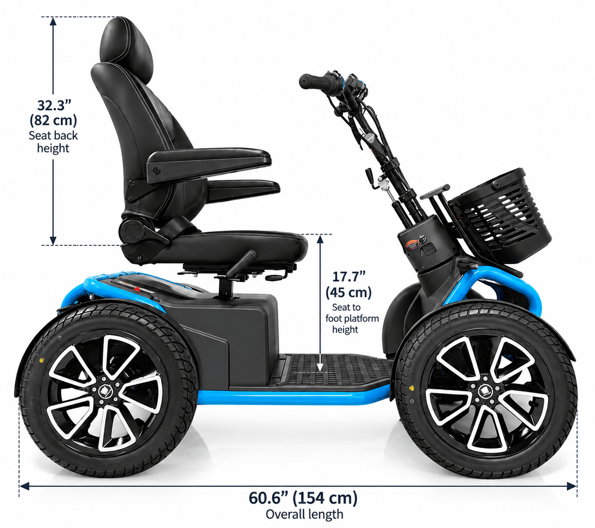 Heartway S43 All Terrain 4-Wheel Scooter