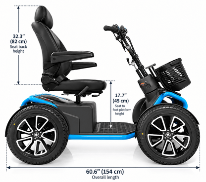 Heartway S43 All Terrain 4-Wheel Scooter