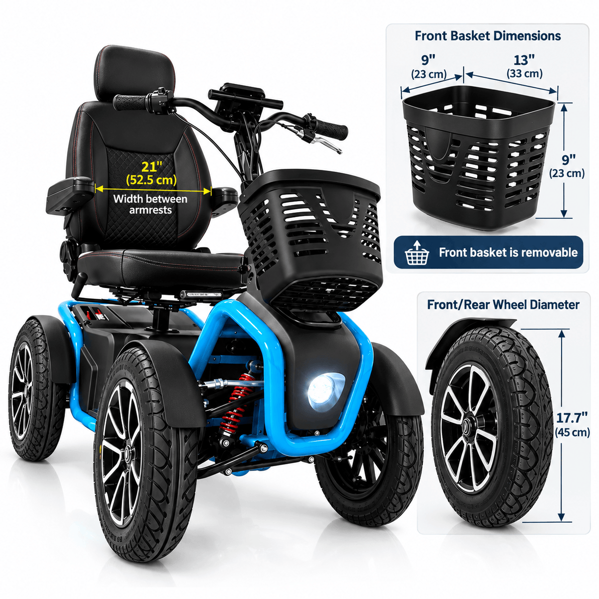 Heartway S43 All Terrain 4-Wheel Scooter