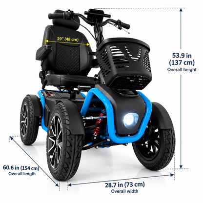 Heartway S43 All Terrain 4-Wheel Scooter