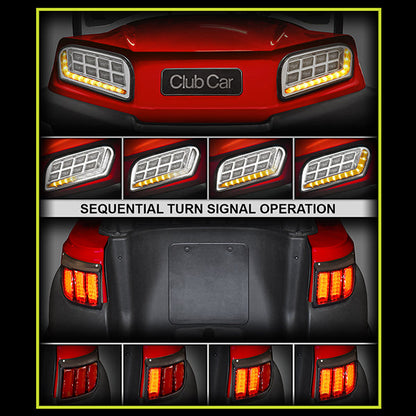 Rhox LED Light Kit w/ RGBW Accent Light option for Club Car Tempo 12-48v
