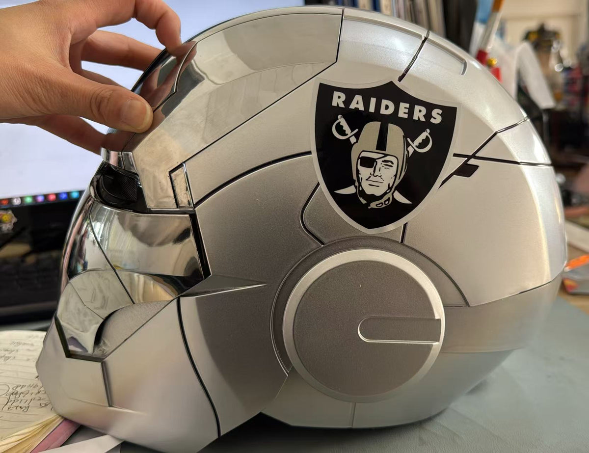 The Voice Activated Iron Man MK5 Helmet Painted in NFL Teams' Colorways