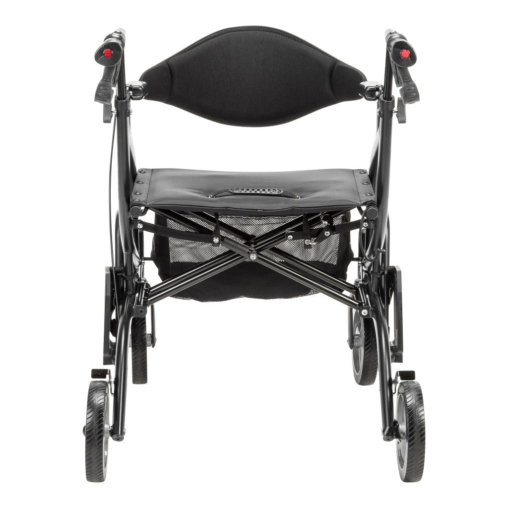 Drive Medical Airgo Fusion 2 in 1 Folding Rollator and Transport Chair