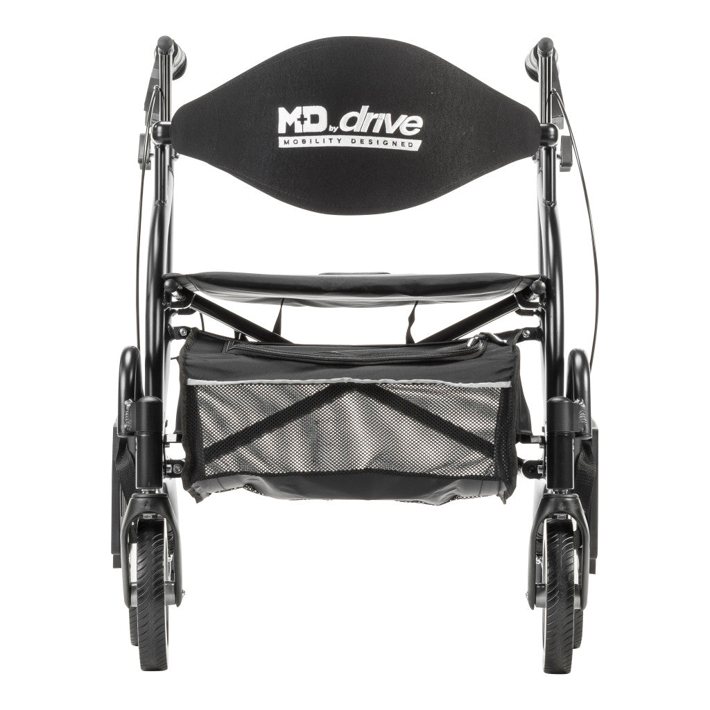 Drive Medical Airgo Fusion 2 in 1 Folding Rollator and Transport Chair