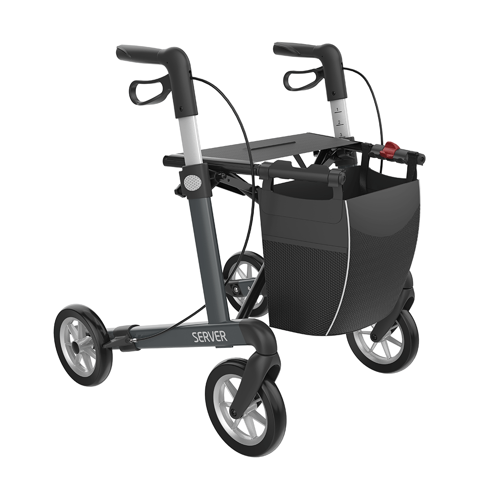 Rehasense Server Aluminum Lightweight Rollator