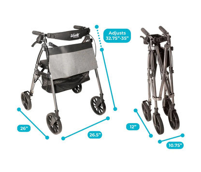 Stander Wonder Rollator Plus with 8" Wheels