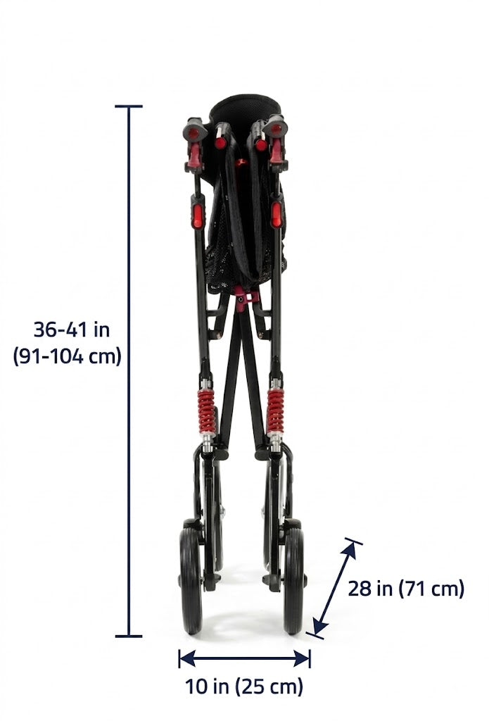 Drive Medical Nitro Heavy Duty Rollator 10266HD-BK