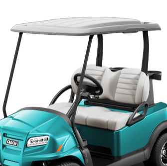 2 Passenger White Onward Canopy with Handles