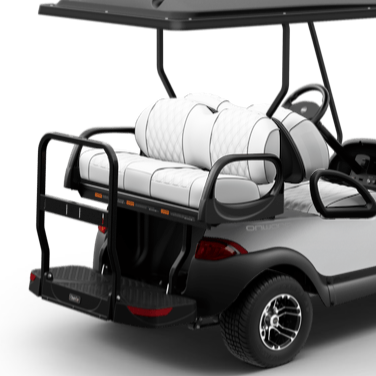 Elite Bright White Seat Double-Diamond Silver Rush Rear Seat Back