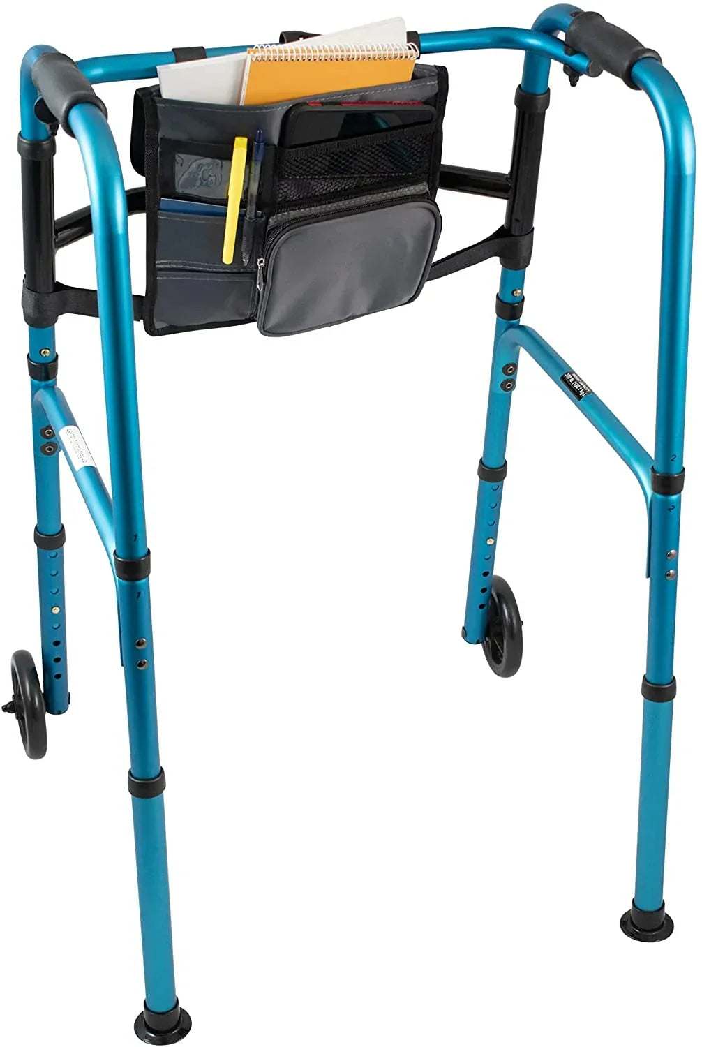 Carex Explorer Folding Walker with Wheels and Glides