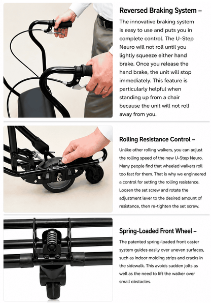 U-Step II Neuro Walking Stabilizer Rollator