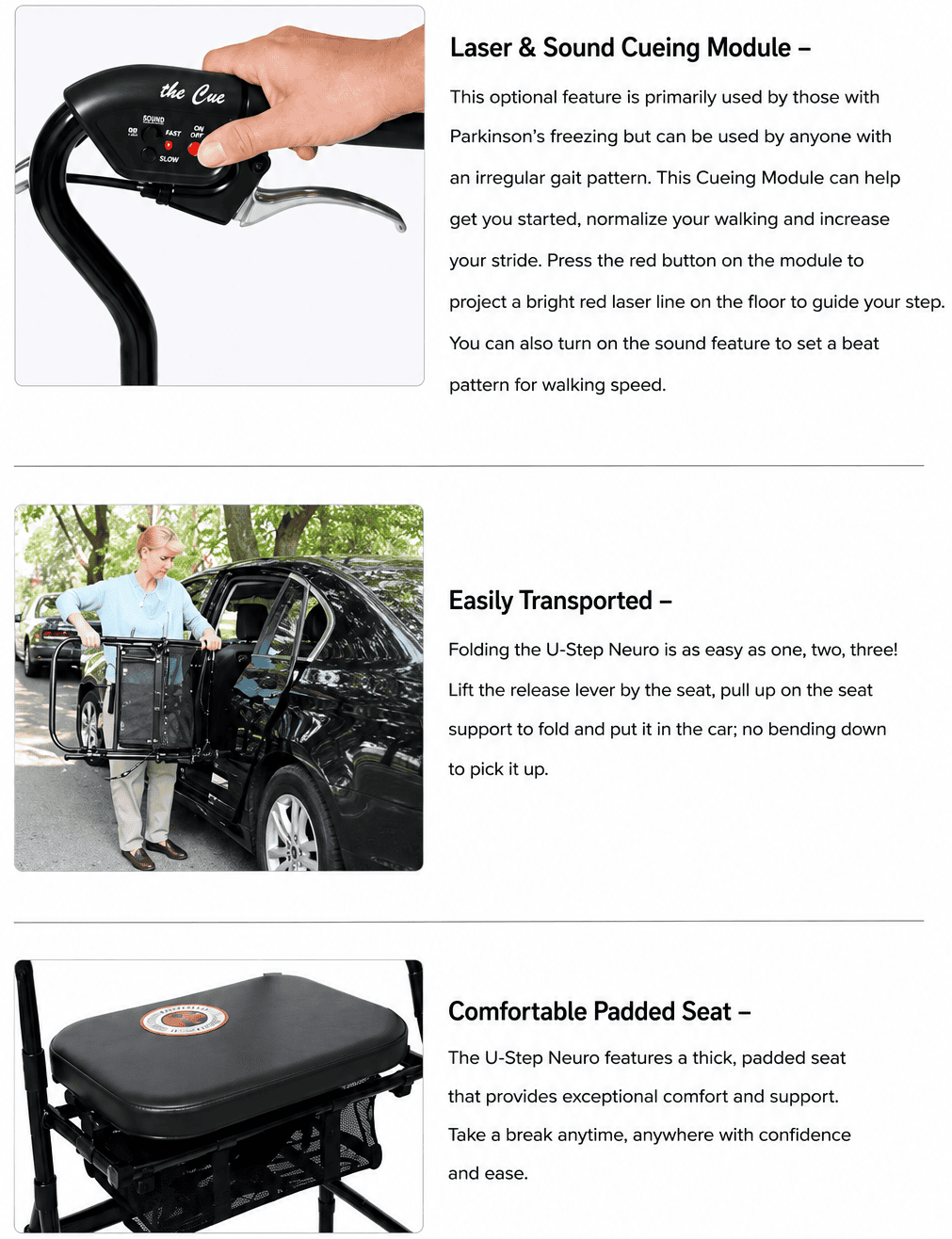 U-Step II Neuro Walking Stabilizer Rollator